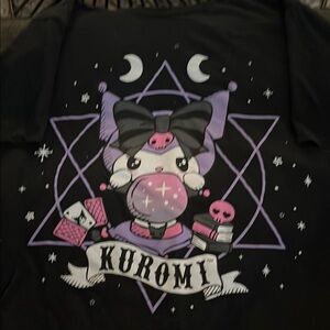 Kuromi Graphic Tee in Black and Purple